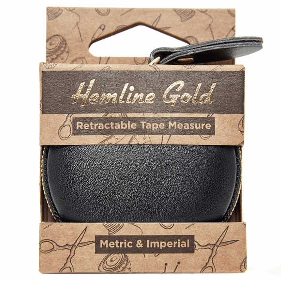 Hemline Gold Tape Measure - Retractable - 150cm/60inch