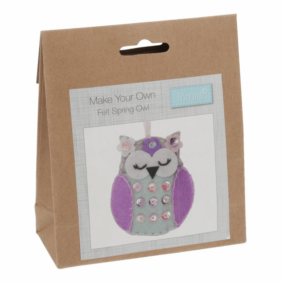 Trimits - Make Your Own Felt Spring Owl Kit 