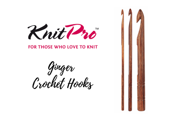 KnitPro Ginger Single Ended Crochet Hooks All Sizes