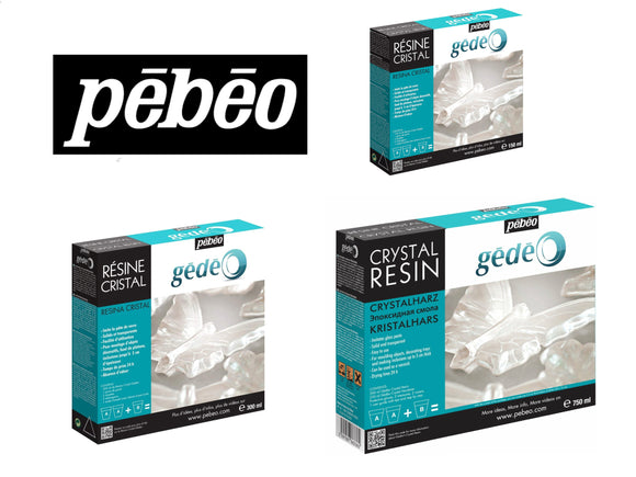 Pebeo Gedeo Crystal Epoxy Resin Kits 150ml to 750ml