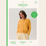 Sirdar Loveful Bio Blend DK Pattern – 10912 Lacewing Sleeve Cardigan
