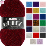 King Cole Glitz DK Knitting Wool 100g Balls - All Colours