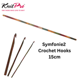 KnitPro Symfonie2 Crochet Hook 15cm: All Sizes