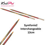 KnitPro Symfonie2 Circular Interchangeable Needles 13cm: All Sizes 