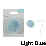 Trimits Pom Pom: Faux Fur: Medium: 6cm - All Colours 