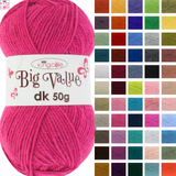 King Cole Big Value DK 50g - All Colours