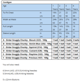 Sirdar Leaflet 2639 - F077 Scandi-Striped Cardi