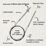KnitPro Dreamz Fixed Circular Needles 100cm : All Sizes