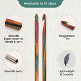KnitPro Symfonie2 Tunisian Crochet Hook Interchangeable 15cm: All Sizes