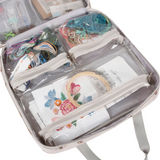 HobbyGift Project / Craft Bag with Embroidery Hoop Storage: Soft: Bee