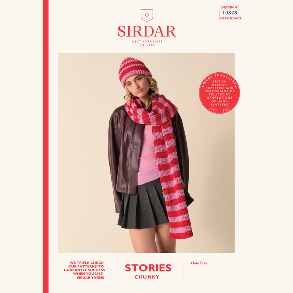 Sirdar Leaflet 10878 - F139 Preppy Scarf Set
