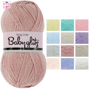 King Cole Baby Glitz DK Double Knit Wool 100g - All Colours
