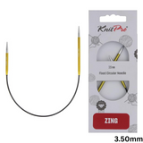 KnitPro Zing Fixed Circular Needles Asymmetrical 25cm: All Sizes 2mm - 5mm