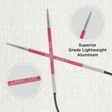 KnitPro Zing Fixed Circular Needles 22.5cm: All Sizes 2mm - 5mm