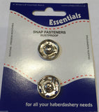 Snap Fasteners Poppers Press Studs Metal Plastic Small Medium Large Black Silver
