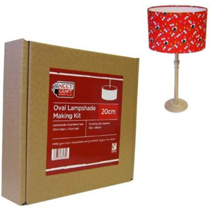 DIY Oval Lampshade Kits - 20cm to 40cm Make Your Own - UK Made Need Craft