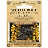 Whitecroft Heritage Pearl Craft Pins Various Colours 40mm x 0.58mm