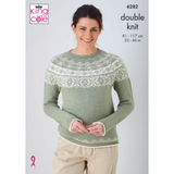 King Cole Pattern Sweaters knitted in Luxury Merino DK 6282