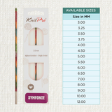 KnitPro Symfonie2 Tunisian Crochet Hook Interchangeable 15cm: All Sizes