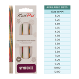 KnitPro Symfonie2 Circular Interchangeable Needles 13cm: All Sizes 