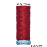 Gütermann Water Repellent Thread: 100m - All Colours