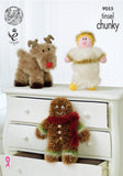 King Cole Knitting Patterns - Tinsel Chunky - All Designs - Toys Christmas
