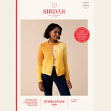 Sirdar Jewelspun Ombre Aran Knitting Pattern – 10924 Cardigan