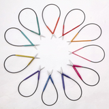 KnitPro Zing Fixed Circular Needles Asymmetrical 25cm: All Sizes 2mm - 5mm