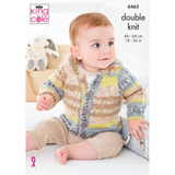 King Cole Pattern Boys Jackets knitted in Baby Fjord DK 6463