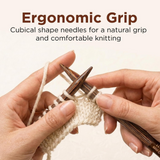 KnitPro Ginger Cubics Circular Interchangeable Needles 13cm : All Sizes