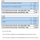 Sirdar Leaflet 10878 - F139 Preppy Scarf Set