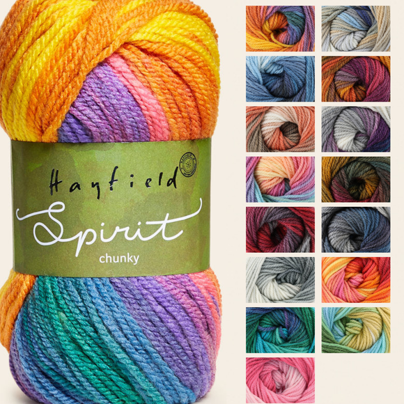 Sirdar Hayfield Spirit Chunky 100g - All Colours