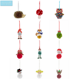 Trimits Pom Pom Maker Kit Children's Crafts Christmas: Santa, Snowman, Elf, Reindeer