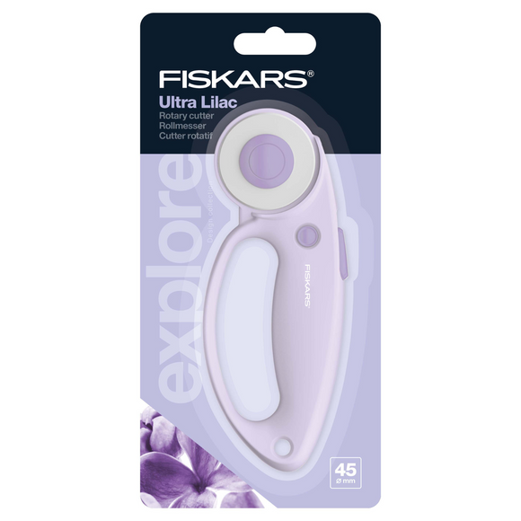 Fiskars Rotary Cutter: Straight: Ultra Lilac: 45mm
