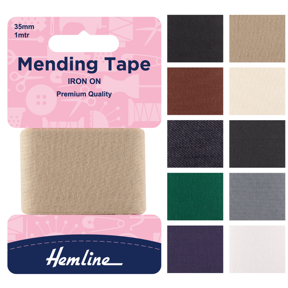 Hemline Iron-On Mending Tape: 100cm x 38mm