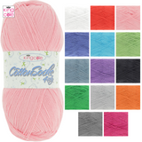King Cole Cotton Socks 4 Ply 100g Yarn - All Colours 