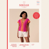 Sirdar Jewelspun Ombre Aran Crochet Pattern – 10923 Top