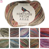 King Cole Homespun Prism Aran 50g - All Colours