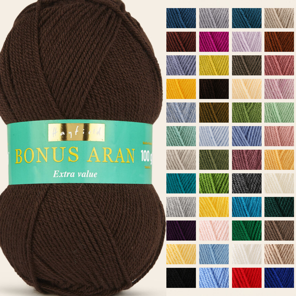 Sirdar Hayfield Bonus Aran 100g - All Colours