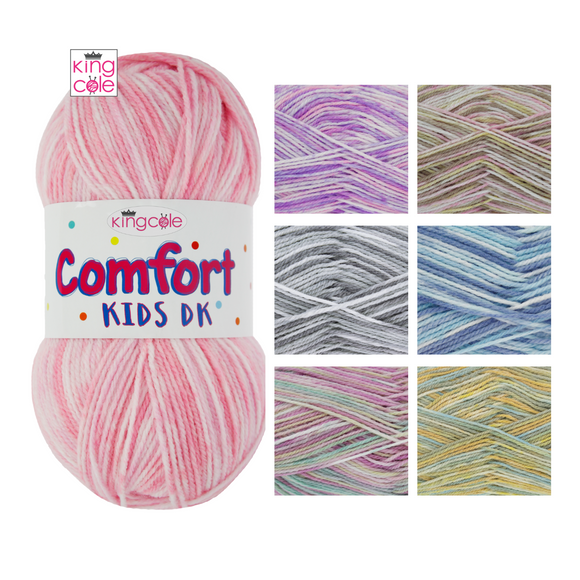 King Cole Comfort Kids DK 100g - All Colours