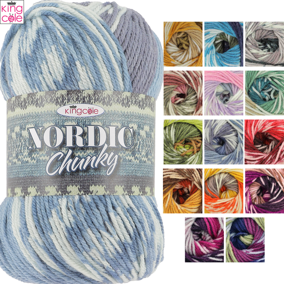 King Cole Nordic Chunky 150g - All Colours 