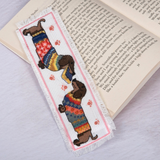 Trimits Cross Stitch Kit: Printed: Bookmark: Dachshund in Jumper
