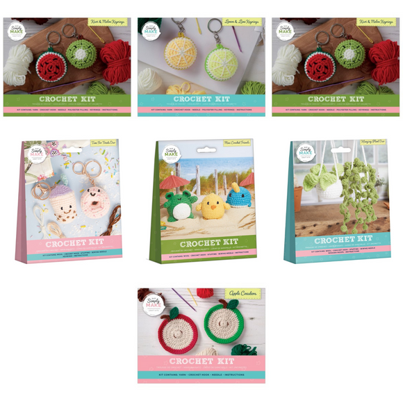 Simply Make - Crochet kits Fruit Coasters and Keyrings