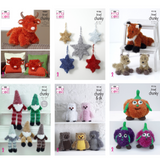 King Cole Knitting Patterns - Tinsel Chunky - All Designs - Toys Christmas