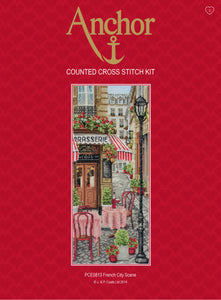 Counted Cross Stitch Kit: French City Scene