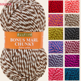 Sirdar Bonus Marl Chunky 100g - All Colours 