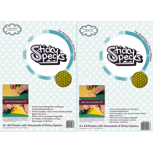 Creative Expressions Sticky Specks Adhesive Sheets