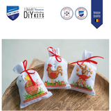 Vervaco Counted Cross Stitch Kit: Gift Bags: Easter Animals: Set of 3