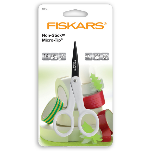 Fiskars Scissors: Non-Stick: Micro-Tip: 12 cm