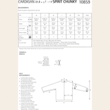 Sirdar Leaflet 10859 - F257 One Piece Raglan Cardigan